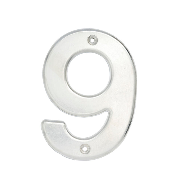 NÚMERO 9 BOLD 4" NÍQUEL SATINADO LOCK