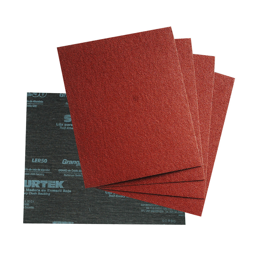LIJA ROJA PARA ESMERIL, GRANO 50 SURTEK