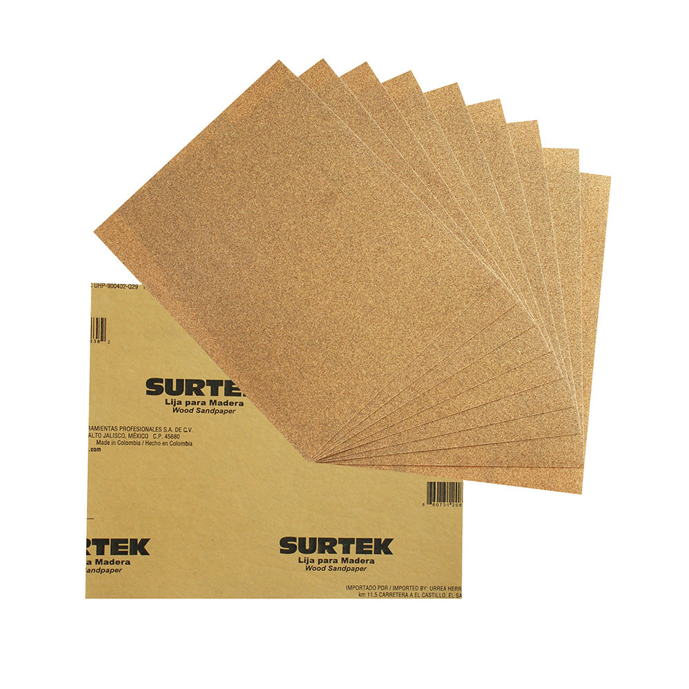 LIJA PARA MADERA, PANEL CABINET, GRANO 180 SURTEK