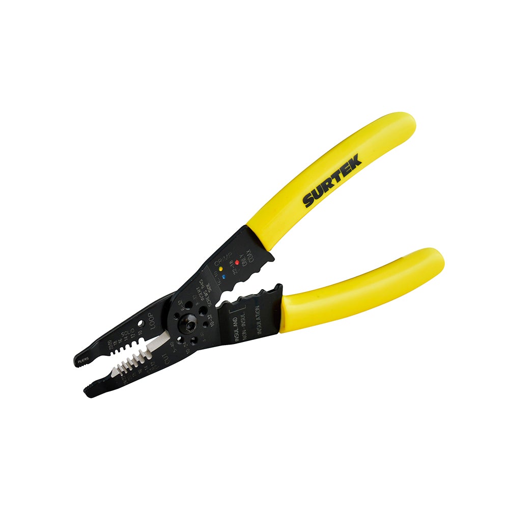 PINZA PELACABLE 10-22 AWG DE  8" SURTEK