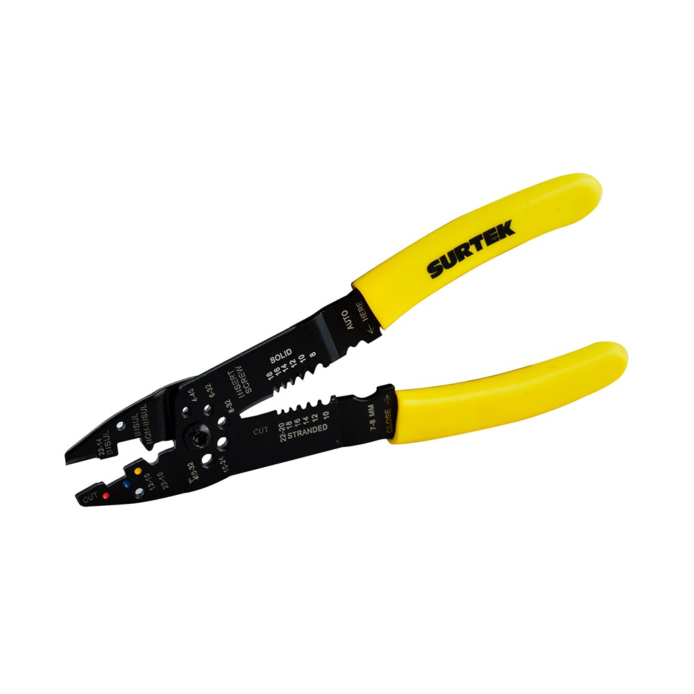 PINZA PELACABLE 10-24 AWG DE  9" SURTEK