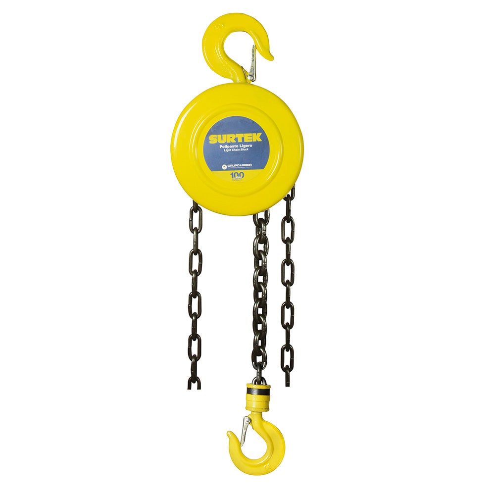 POLIPASTO MANUAL COMPACTO 1 TON, CADENA 2.5 M SURTEK