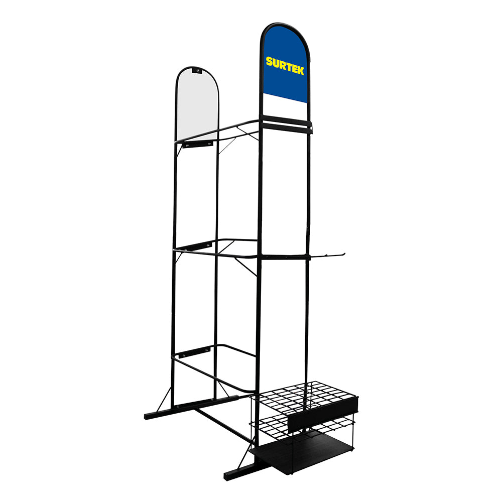 EXHIBIDOR DE PISO VERTICAL PARA CARRETILLAS 86.5 X 60 X 193 CM SURTEK