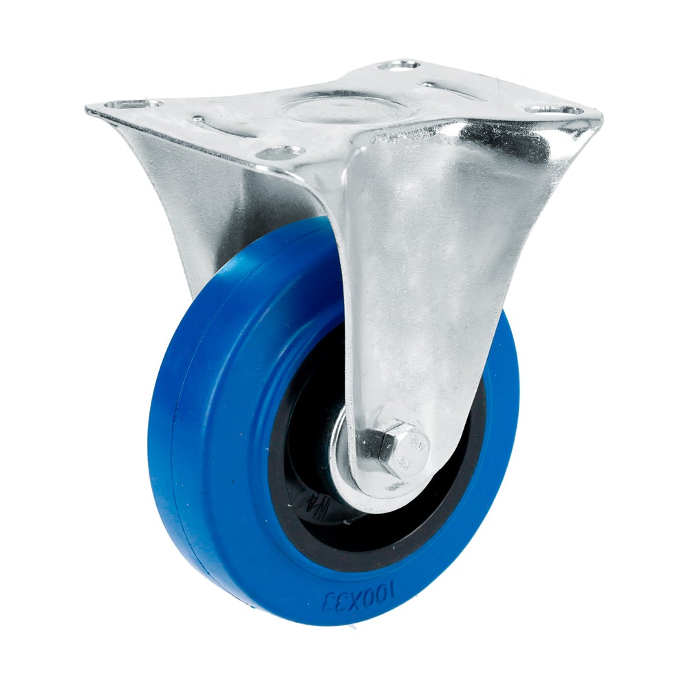 RODAJA DE GOMA ELÁSTICA FIJA AZUL 3" SURTEK