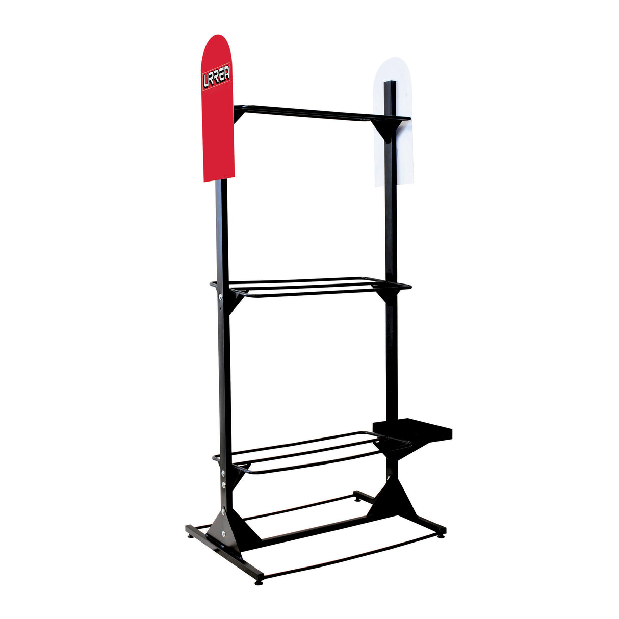 EXHIBIDOR DE PISO VERTICAL PARA 3 PODADORAS Y ACCESORIOS 86.5 X 60 X 193 CM SURTEK