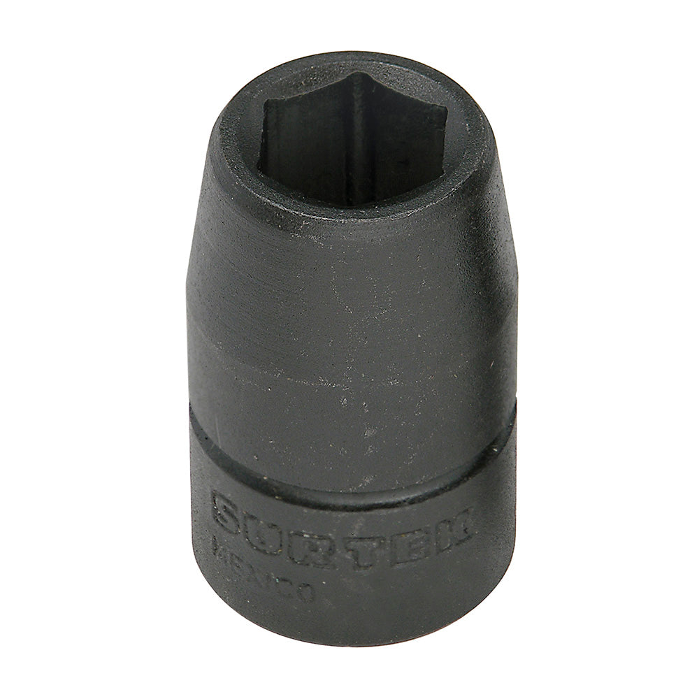 DADO DE IMPACTO EN PULGADAS CUADRO DE 1/2", 6 PUNTAS, 3/8" SURTEK