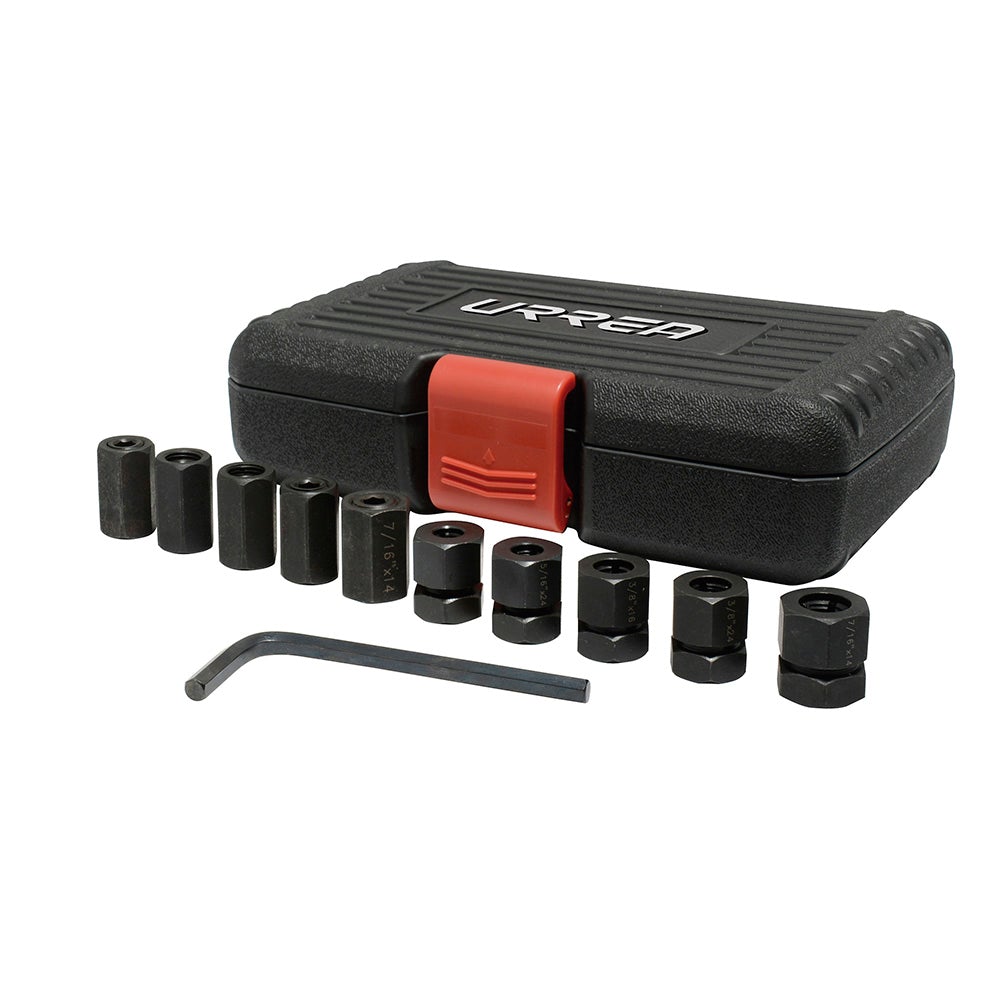 JUEGO PARA REMOVER E INSTALAR PERNOS EN PULGADAS, 10 PIEZAS URREA
