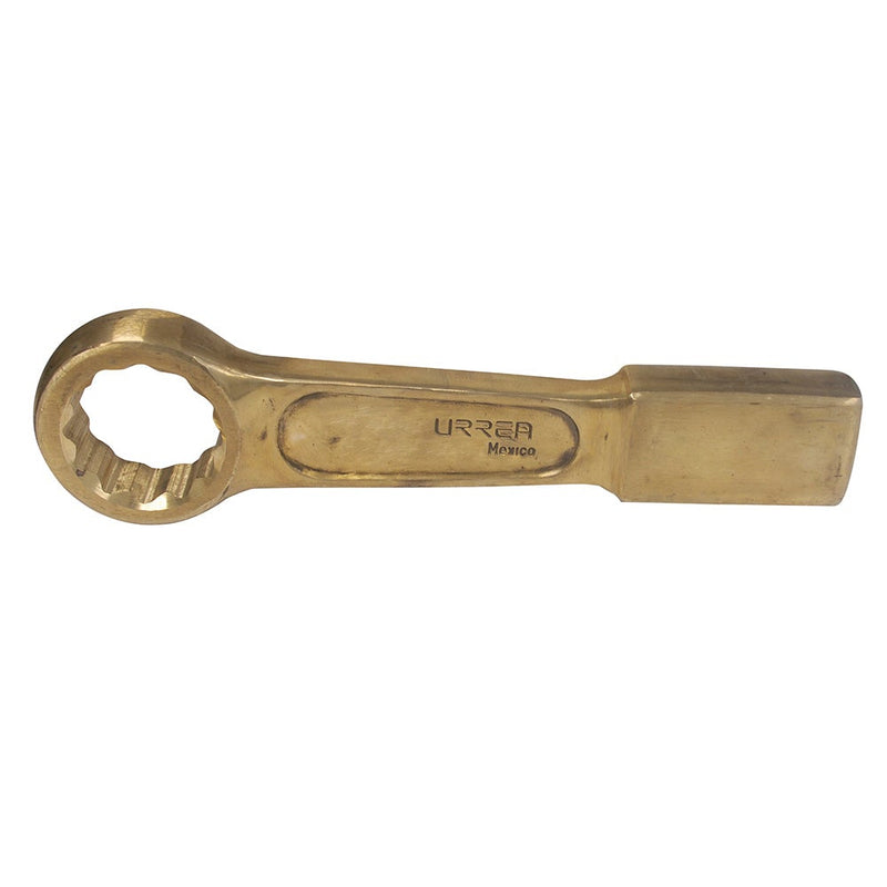 LLAVE DE GOLPE PLANA DE BRONCE-ALUMINIO ANTICHISPA EN PULGADAS, 12 PUNTAS, 1-1/16" URREA