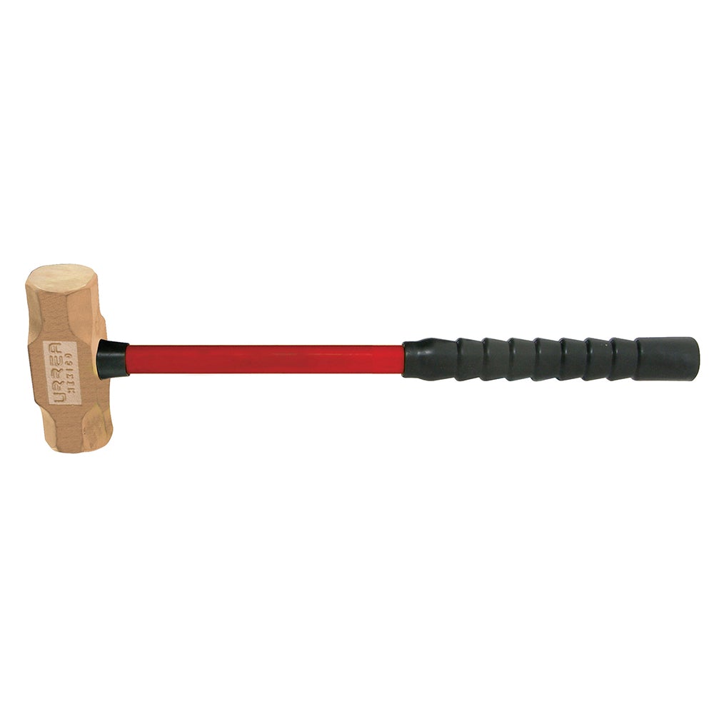 MARRO DE BRONCE-ALUMINIO ANTICHISPA DE 10LB CON MANGO LARGO DE FIBRA DE VIDRIO 20" URREA